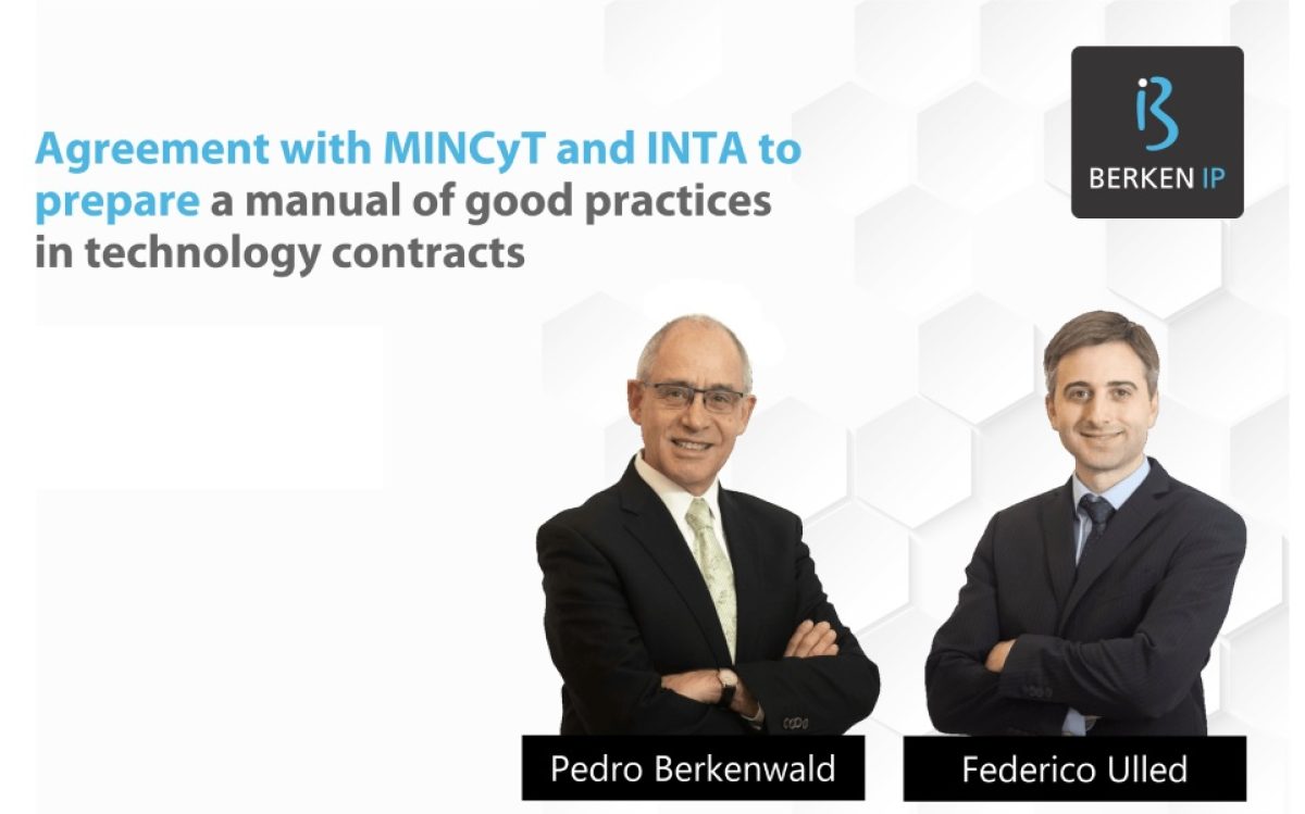 Agreement with MINCyT and INTA to prepare a manual of good practices in technology contracts