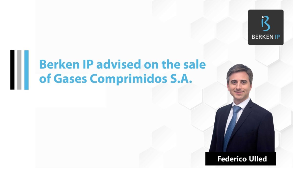 Berken IP advised Gases Comprimidos S.A. on its sale to CASCIA